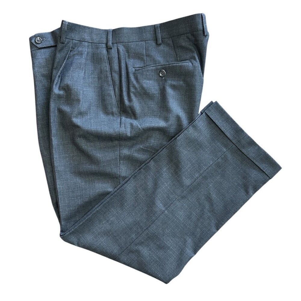 Ralph Lauren Men's Dress Pants Size 36W x 30L Gray Pleated Academia Office